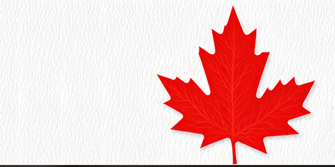 Wall Mural - Canada day red maple leaf background