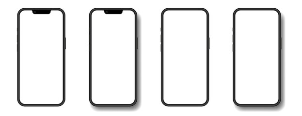 mockup of a phone screen. social media promotion. advertising on a smartphone display. device front 