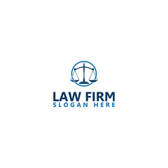 Poster - Law Firm logo and icon design template isolated on white background