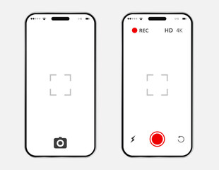 Poster - Mobile phone screen camera interface