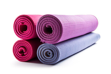 Poster - Yoga mat white background