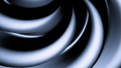 Poster - Blue and gray divergent stripes. Design. Light strips made in 3d format that diverge in different directions.