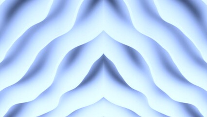 Poster - Soft pink and blue stripes. Design. Light thick strips made in 3d format that move a little.