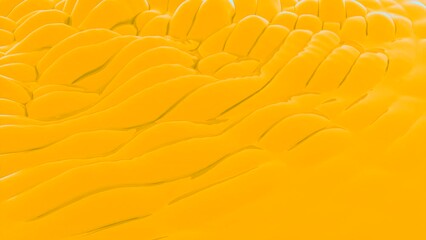 Poster - Green and yellow stripes. Design. Light background with long and thin stripes made in 3d format.