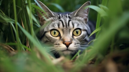 Poster - Curious Explorer: American Shorthair Cat in Adventure