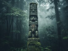 Tribal Totem Mistic Created With Generative AI Technology, Ai, Generative