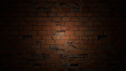 Wall Mural - brick wall, old, ray of light