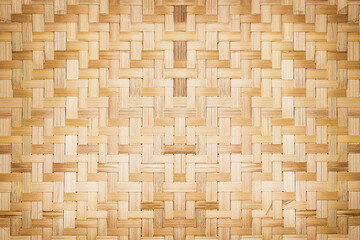 close up woven bamboo pattern