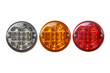 Car tail lights LED technology Isolated from the white background clipping part