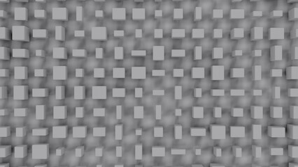 Wall Mural - grey cubes geometry graphics - randomize concept - abstract 3d rendering
