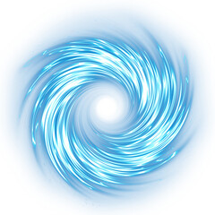 blue glowing circle portal vortex
