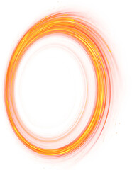 Wall Mural - glow swirl light effect on transparent background