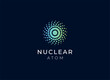 © Alvins Creative - nuclear or atom logo design. Nuclear logo