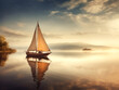 canvas print picture - Stimmungsvolles Bild von einem Segelschiff