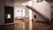 © RocknRoller Studios - Stylish Interior Design Background. Modern Home. Generative AI.