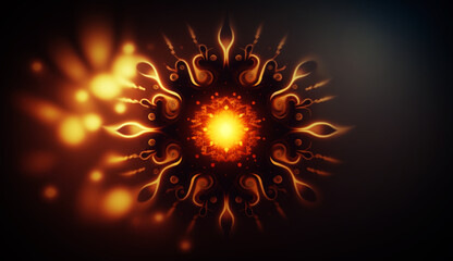 Poster - Beautiful floral background, generative ai.
