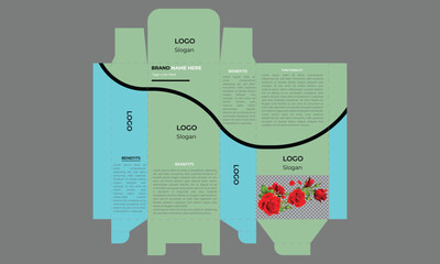 Wall Mural - Vector Branding package design. Ready package design for milk drinks ect.Cardboard Box and Paper Tube Mockup.chocolate package box design template.