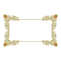 classic frame with floral ornament