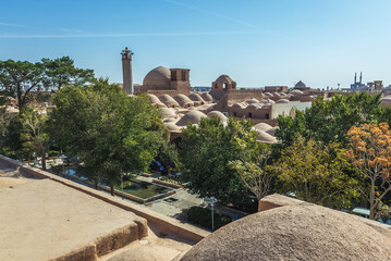 Poster - View from roofs of bazaar in Yazd, Iran