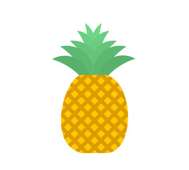 Wall Mural - tropical pineapple fruit icon. vector illustration