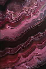 Wall Mural - a dynamic mix of black and purple forms an abstract paint texture. this design, reminiscent of a swi