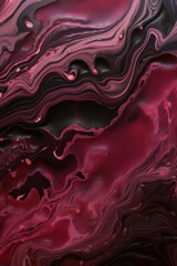 Wall Mural - a dynamic mix of black and purple forms an abstract paint texture. this design, reminiscent of a swi