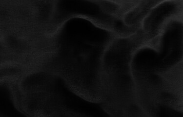 Black fabric texture background, 3d Rendering