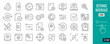 Best collection Setting line icons. Design, window,...