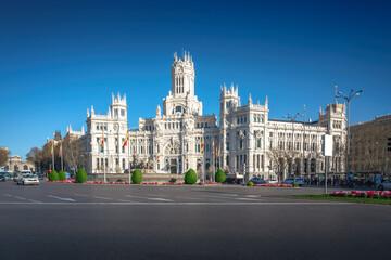 Wall Mural - Cibeles Palace at Plaza de Cibeles - Madrid, Spain