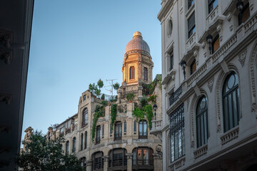 Sticker - La Casa Dos Portugueses Building (House of the Portuguese) - Madrid, Spain