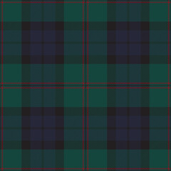 Dundas modern tartan plaid. Scottish pattern fabric swatch close-up. 