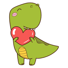 Poster - Dinosaur in love