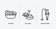 © Farahim - sauna outline icons set. sauna icons such as splashing, well-being, dousing shower vector. can be used web and mobile.