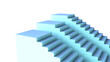 © Rollingcat - 3D illustration of stair podium. Three staircases with different heights.