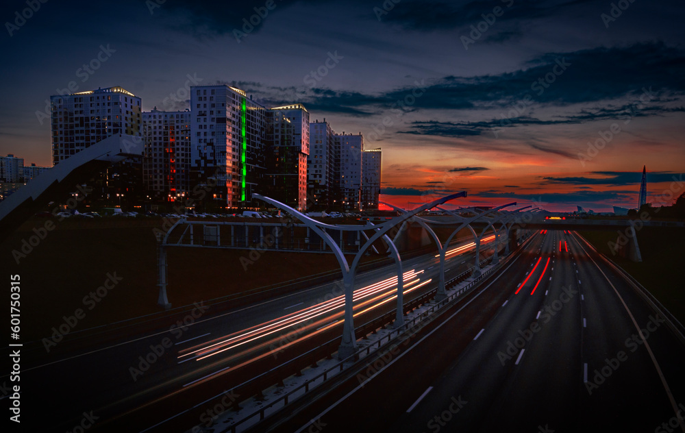 Beautiful views of the summer courtyards and streets of St. Petersburg