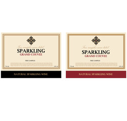 Sticker - WINE LABEL ITALIAN FOOD AND DRINKS DECORATIVE STICKER FOR AMARONE, PROSECCO, CHIANTI, VALPOLICELLA,PRIMITIVE AND SPARKLING WINE