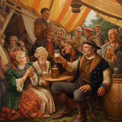 people drinking beer