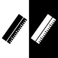 Wall Mural - black and white ruler icon