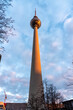 The television tower of Berlin is a tower for antennas radio and television transmitters in central Berlin. It is a well-known landmark of the city,
