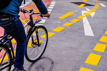 Wall Mural - typical road marking in germany