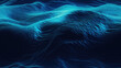 © THINGDSGN - abstract blue background with technology waves, ocean mouvement futuristic illustration, AI