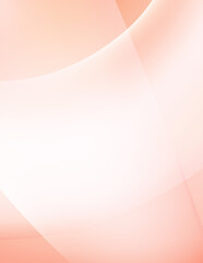 Poster - Light apricot minimal background with rounded translucent shapes