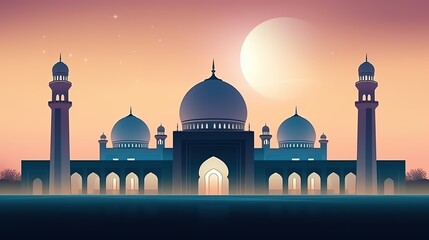 Background Wallpaper for Eid Mubarak Generative AI