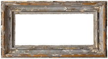 Transparent Isolated Old Vintage Picture Frame