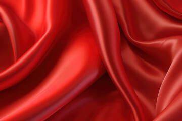 red silk background, ai generated