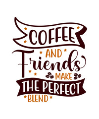 Coffee vector quote design
