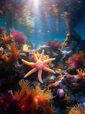 Fototapeta Do akwarium - Starfish coral