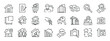 © Abbasy  Kautsar - Real estate thin line icons. Editable stroke. For website marketing design, logo, app, template, ui, etc. Vector illustration.