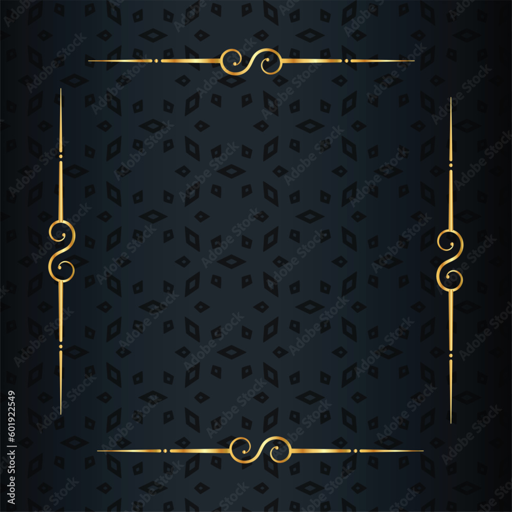 traditional golden floral border frame background in indian style Stock ...