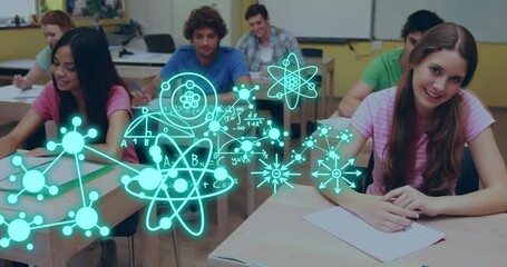 Poster - Animation of molecules and data processing over diverse students